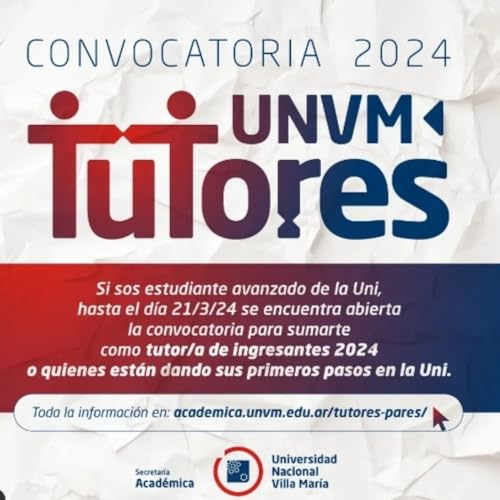 Page de couverture de Javier Díaz Araujo - Sec Académico de la UNVM - Tutores Pares 2024