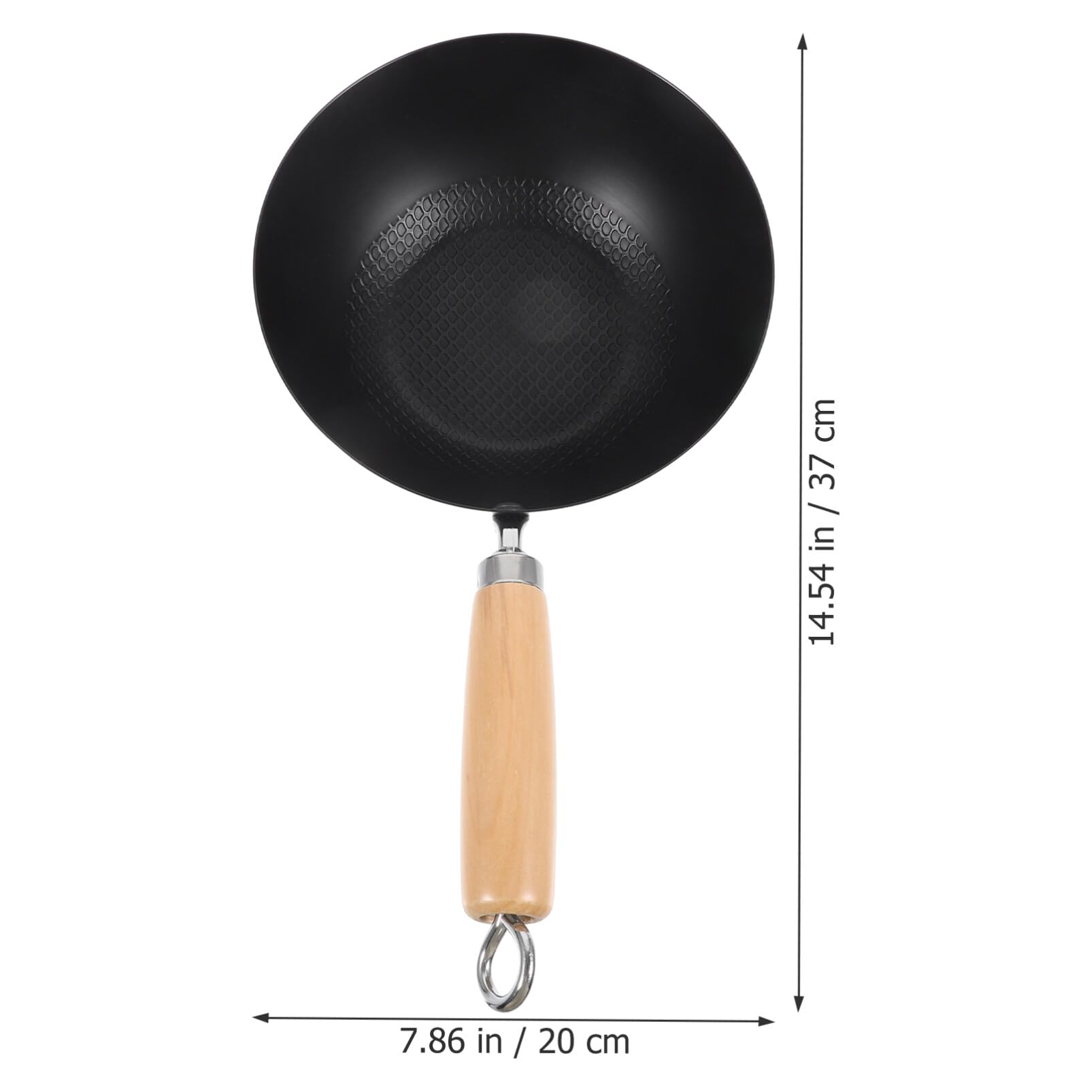 HOLIDYOYO Iron Wok Pan Non-stick Cooking Pot Japanese Frying Pan Small Wok Multi-functional