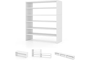 COSTWAY Shoe Rack Wood White: Organize Your Shoes Effortlessly