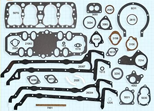Stock Replacement Full Engine Gasket Set Kit 1932-38 Ford