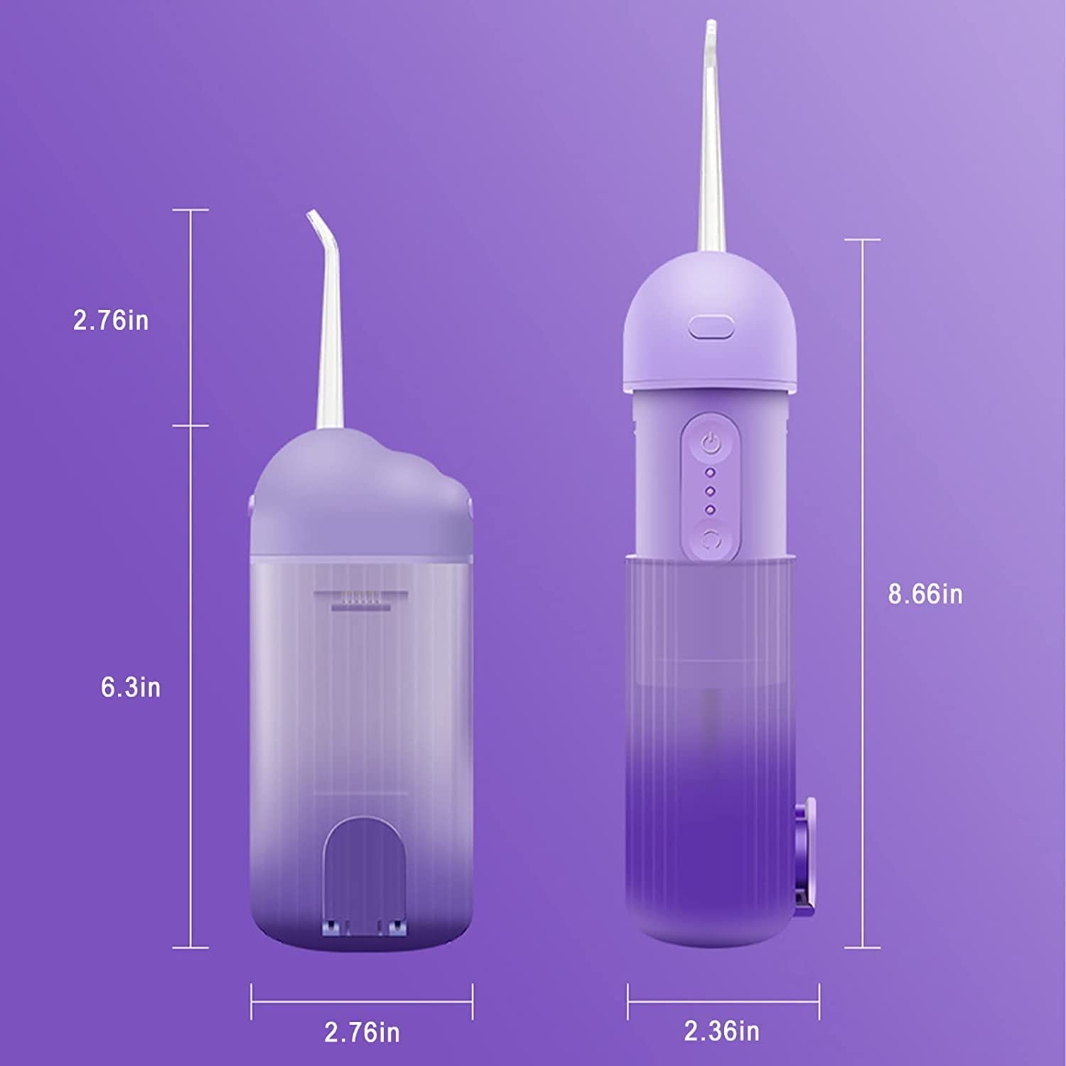 ARTSZY Uaktualnij bezprzewodową flosser zębów, do czyszczenia zębów, profesjonalny przenośny przenośnik doustny doustny do orkiestki, odłączany 24 0ml Zbiornik na wodę do podróży domowej