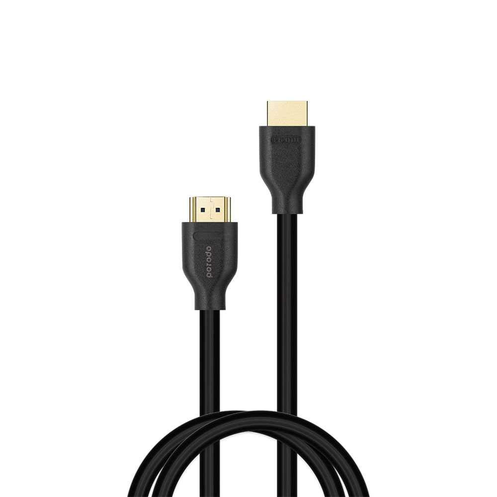 Porodo 8K HDMI to HDMI Cable V2.1 and (2m/6.6ft) -Gold Plated connectors -with Dyanmic HDR -4K backward compatible