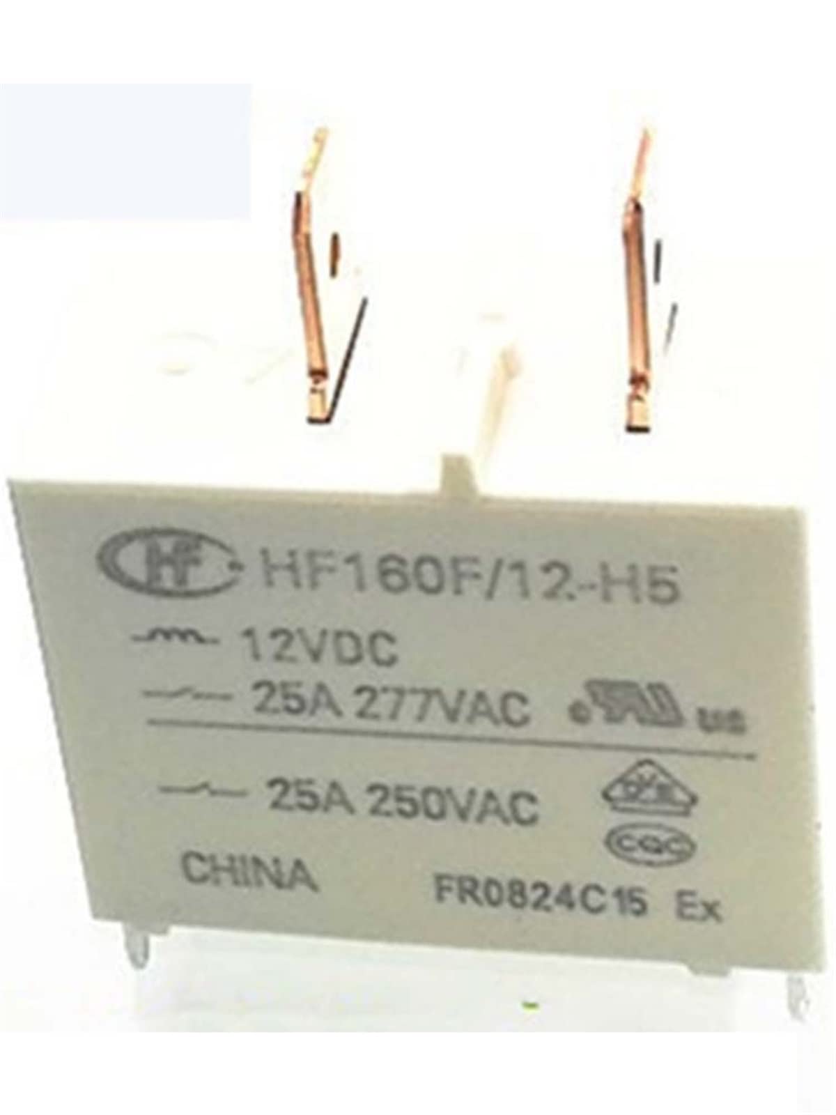 AERBNYEQP 2 PCS 12V Relay HF160F 12-H5 12VDC 25A 4Pins