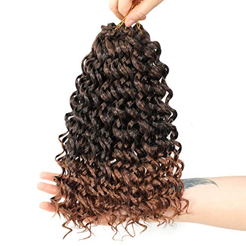 12inch Gogo Curl Crochet Hair for Black Women Curly Crochet Hair Pre Looped Hair Extensions 6pc/pack (1B/30)