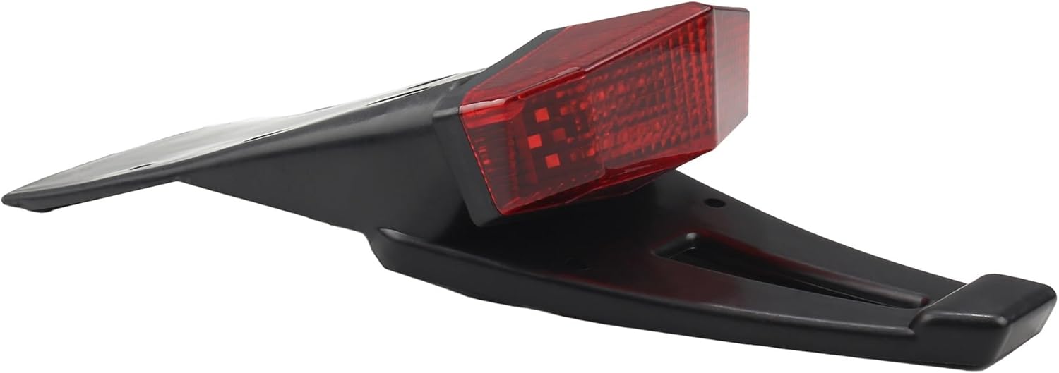 ユニバーサル 12V オートバイテールライト リアマッドガード ストップテールライト バイクナンバープレート モトクロス改造アクセサ