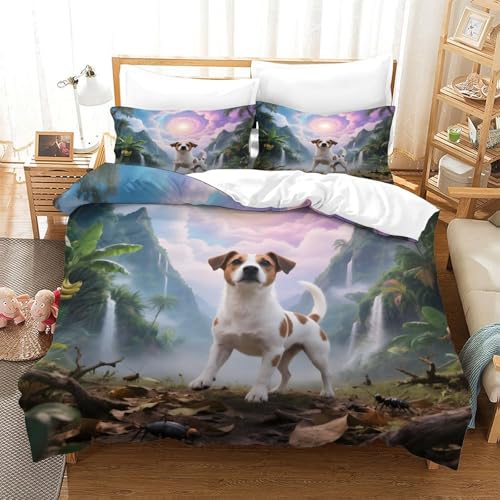 Parure de lit Doberman housse de couette 3D effet super doux pour hommes - 3