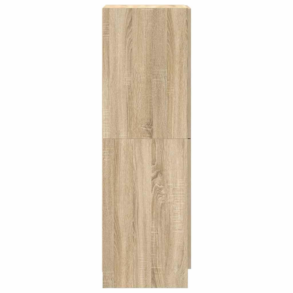 vidaXL Küchenschrank Sonoma-Eiche 38x41,5x131,5 cm Holzwerkstoff, Schrank, Küchenzeile, Beistellschrank, Vorratsschrank, Geschirrschrank, Sideboard