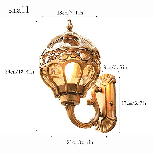 Applique extérieure en aluminium moderne et robuste avec douille E27