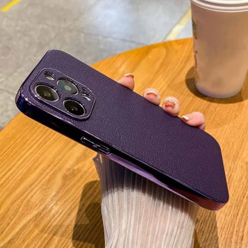 Housse de protection antichoc en silicone iPhone 13 Pro Max texture cuir
