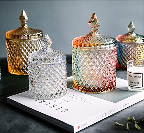 1 bocal à bonbons en verre transparent en forme de tente avec couvercle décoratif pour bonbons, biscuits, bonbons, buffet, sucre, pour la maison, le bureau, 300 m 1 bocal à bonbons en verre transparent en forme de tente avec couvercle décoratif pour bonbons, biscuits, bonbons, buffet, sucre, pour la maison, le bureau, 300 m