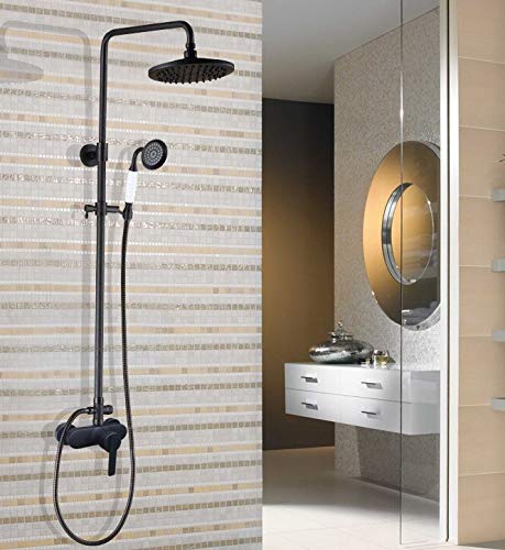 Robinet de douche bronze frotté à l'huile 8 pouces avec douchette