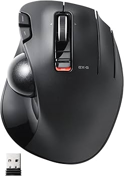 Amazon.co.jp: エレコム ワイヤレス トラックボールマウス EX-G 握りの