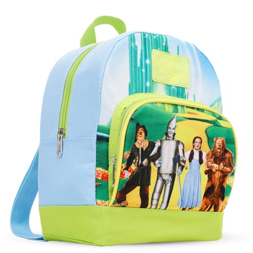 Image of Wizard of Oz Mini Backpack for Women Set - 10 inch Canvas Wizard of Oz Daypack with Front Pocket and Button | Wizard of Oz Collector's Bag Purse Bundle
