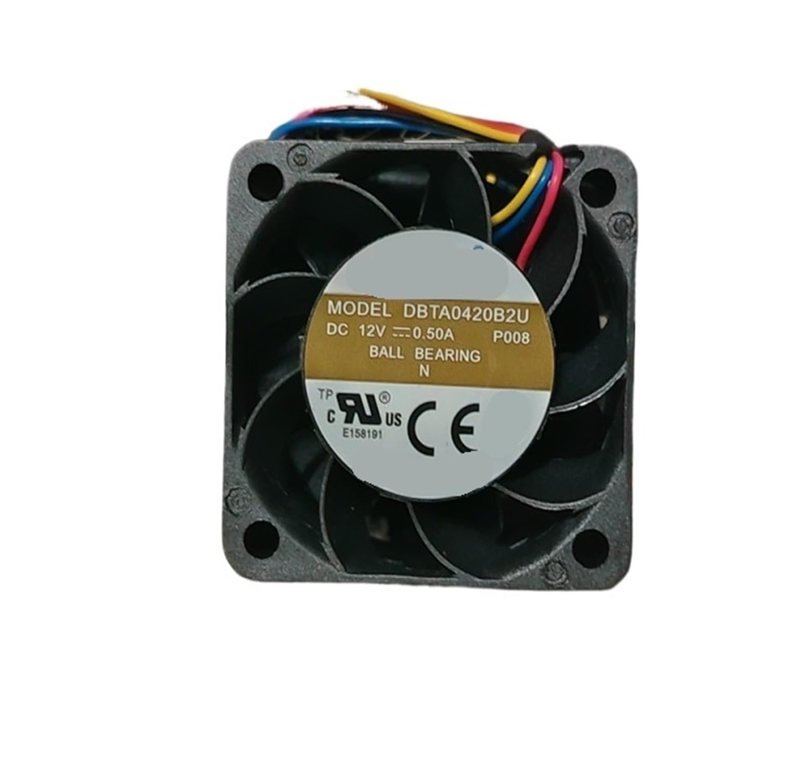 TYHUJKKL DBTA0420B2U 12V 0.50A 4020 Dual Ball Four Wire Cooling Fan