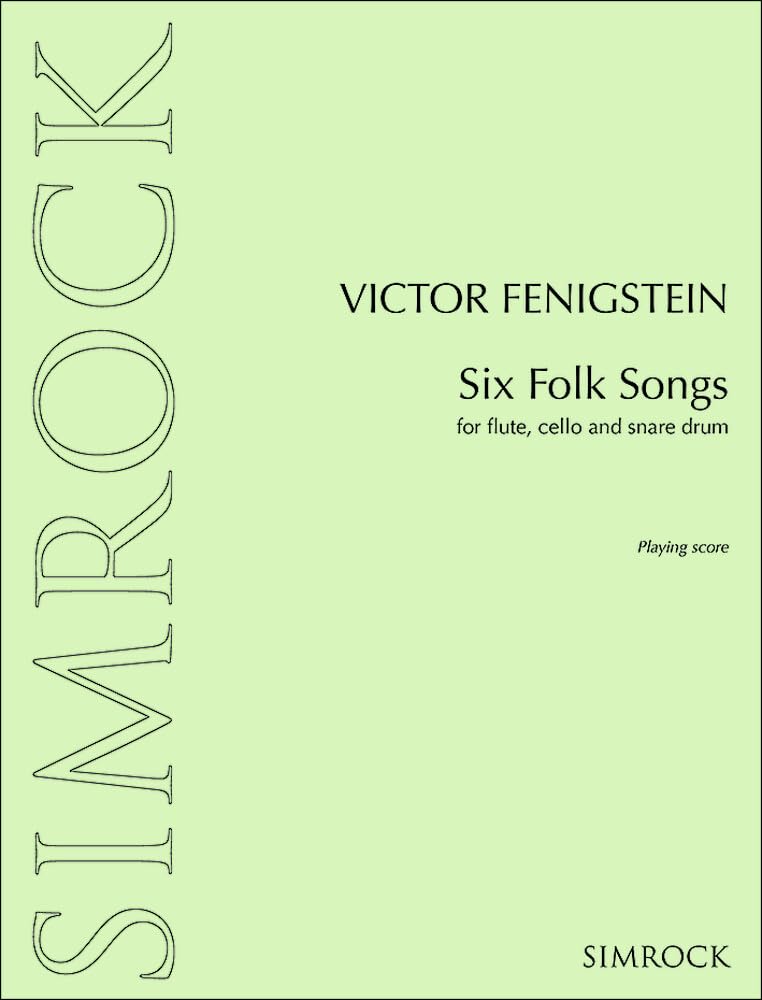 Six Folk Songs partition flûte cello tambour pour examen et concert de trio