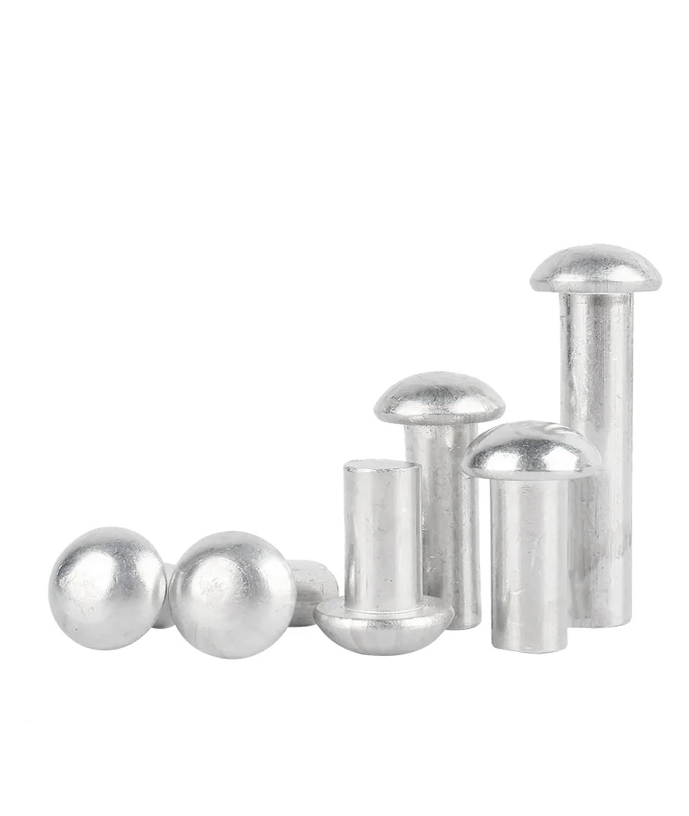 Confezione di Rivetti, Rivetti in Alluminio a Test Rivetto autobloccante a Testa bombata semitonda in Alluminio M2-M8 GB867(40mm,M2-100pcs)