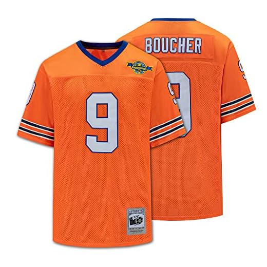 Youth Football Jersey The Waterboy Bobby Boucher #9 Adam Sandler Movie Shirt for Boys/Kids X-Large Orange