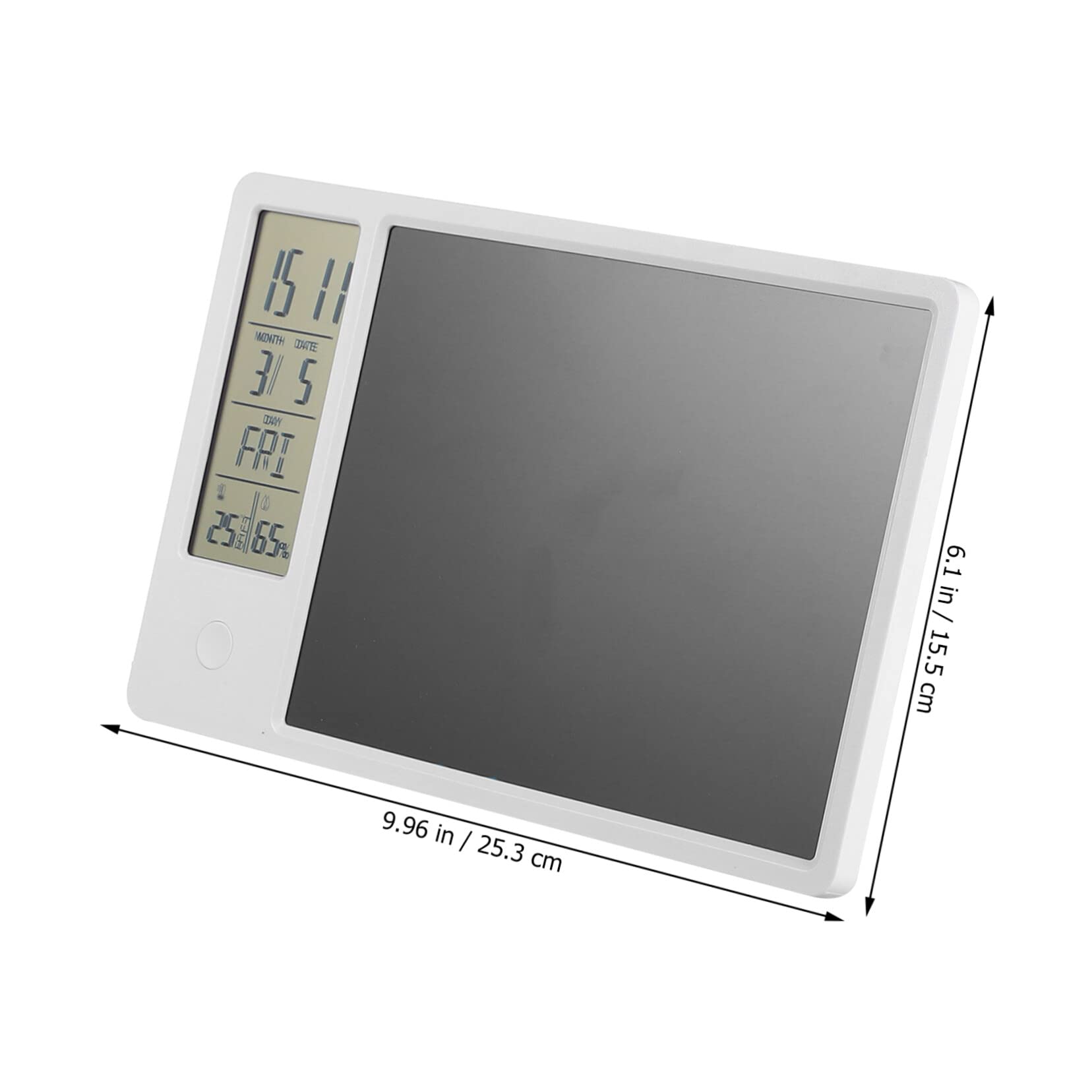 STOBOK Tavoletta Lcd Calendario e Orologio Da Tavolo Blocco Note Per Scrittura e Disegno Senza Raggi Per Uso Ufficio e Casa