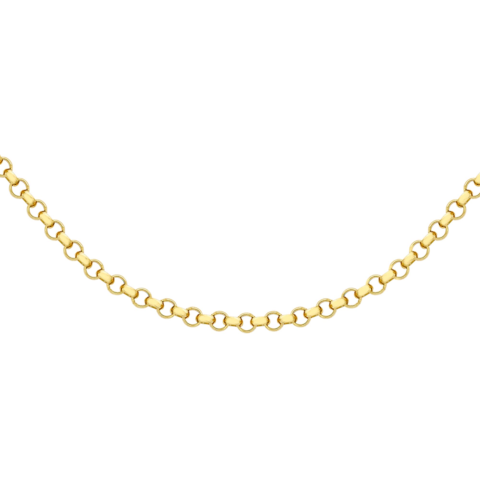 Unisex Belcher Halskette 9k(375) Gelbgold