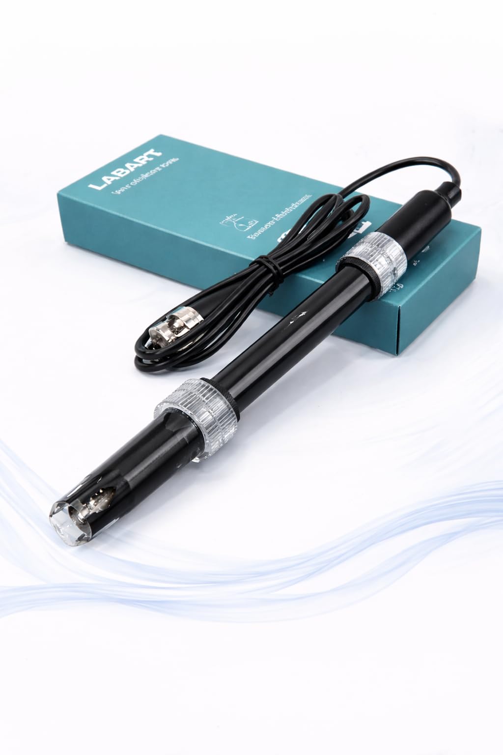 0-14 pH Electrode Probe BNC Connector, 100 cm Cable for pH Meter Monitor Controller Test Sensor, Replacement Kit for Aquarium Hydroponics Plant Pool Spa (1M Long Cable)