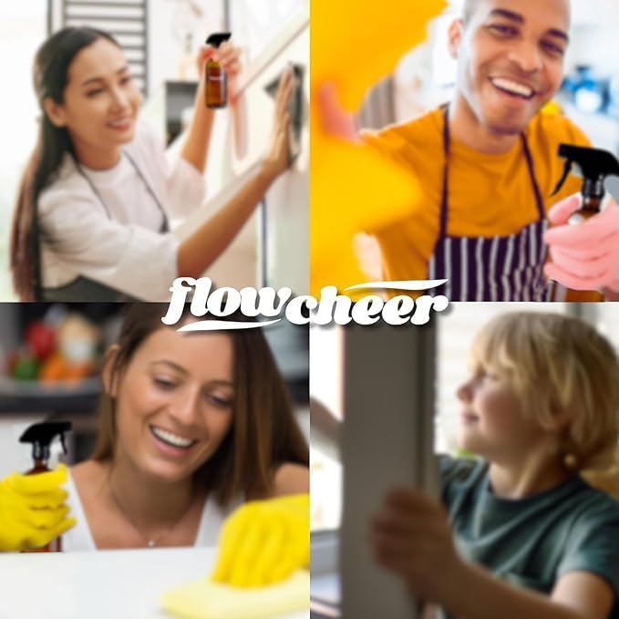 Image of flowcheer Multi Surface Cleaner Refills - 6 Pack (Lemon) | All Purpose Cleaning Refill Tablet-Makes 96 fl oz Bottles of Spray Cleaner for Household & Kitchen