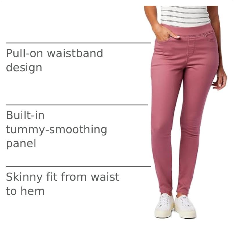 Levi Strauss Signature Gold Women's Totally Shaping Pull-on Skinny Jeans (Available in Plus Size), Renaissance Rose, 6 Short - image 4