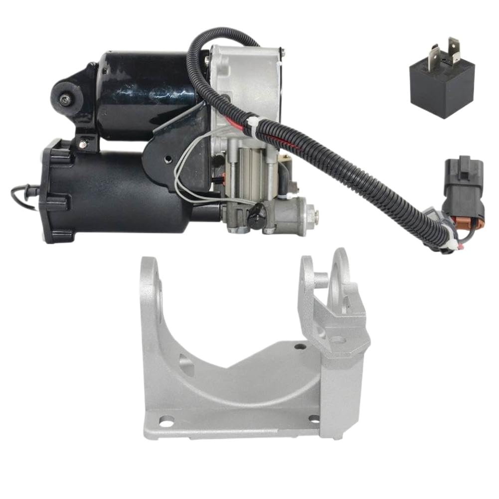 Fdeqalx Onecolor Air Suspension Compressor Pump With Mount Bracket And Relay Compatible With Land Rover Discovery 3 4 Lr3 Lr4 Sport Lr023964
