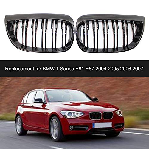 Zwbfu Substituição de grades da grade dianteira par para BMW 1 Series E81 E87 2004-2007 Grelhas de c