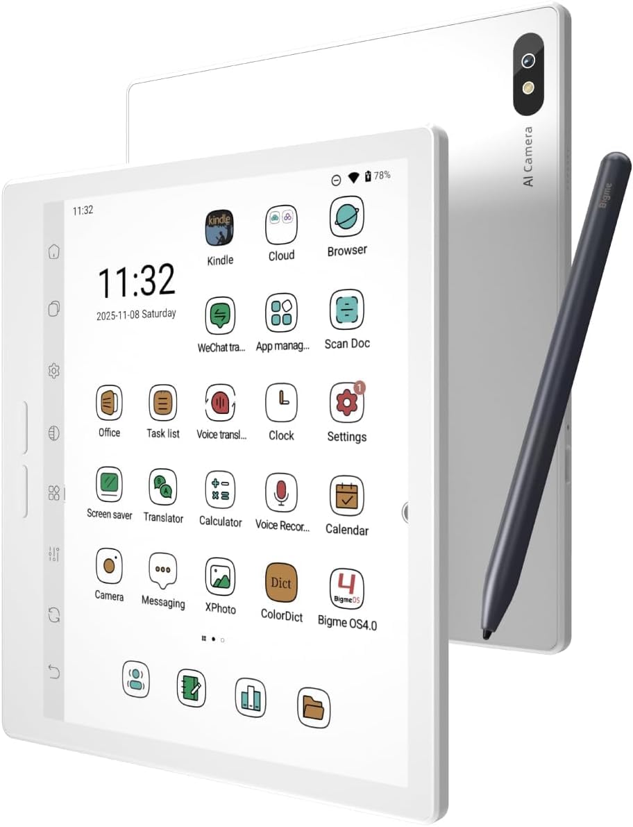 Bigme Tablet ePaper a colori B7 Pro da 7 pollici con memoria da 8