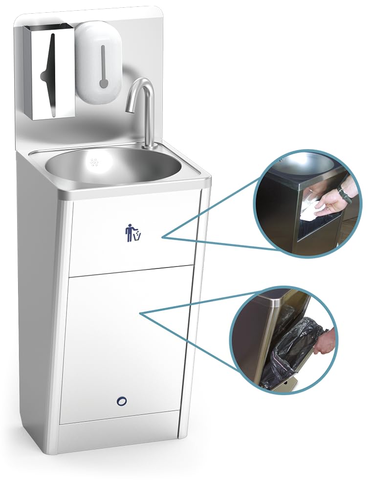 Lave-Mains INOX sur Pied intégral électronique