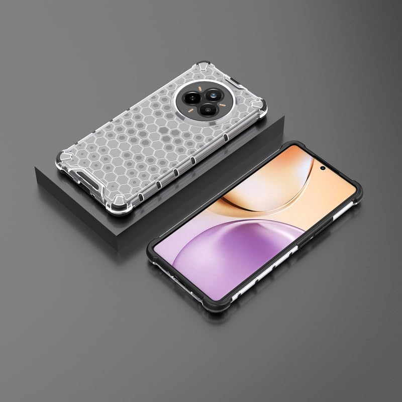 Image of Plastic Bumper Back Case Cover for Realme 14 Pro 5G (Transparent)