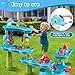 Dolphin Water Table Pump Toy for Kids - Battery Powered - 3 Hours of Non-Stop Work Fun Summer Water Fountain Play Table Accessories for Toddlers (Blue)