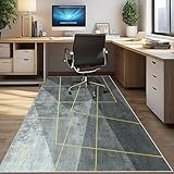 Protector Suelo Silla Ruedas, Alfombra Protectora para Silla de Oficina, Protector Suelo Enmoquetado, Alfombra Silla Gaming, Antideslizante, Tapete de protección de Madera/baldosas 60 x 70 cm