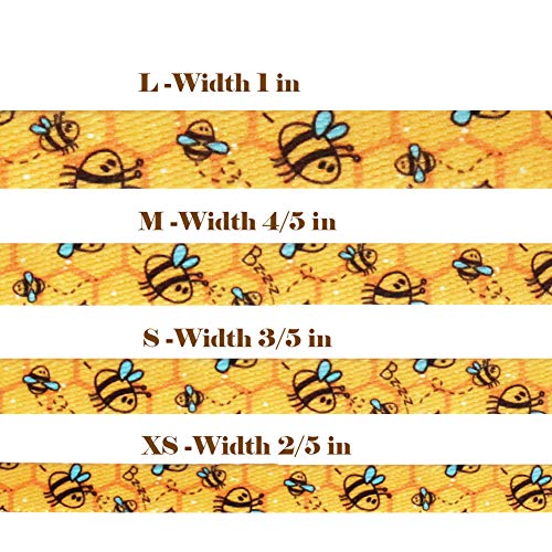 Qqpets Dog Harness Leash Set Adjustable Heavy Duty No Pull Halter Harnesses For Small Medium Large Breed Dogs Back Clip Anti-Twist Perfect For Walking (Xs(12"-18" Chest Girth), Yellow Bee) #TOP4