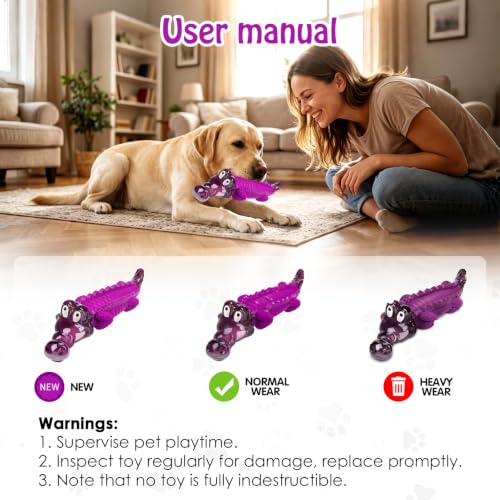Image of Jeefome Dog Chew Toys for Aggressive Chewers