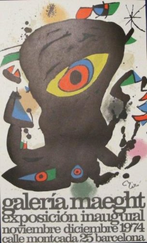 Amazon.co.jp: ジョアン・ミロ バルセロナ 展覧会リトグラフポスター2