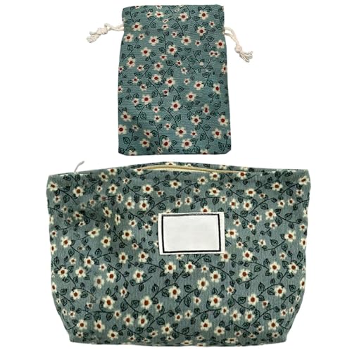 2 Borse Da Toilette Da Viaggio, Borse Per Cosmetici In Tela, Borse Portaoggetti Portatili Con Cerniera, Borse Per Cosmetici Da Donna, Borse Per Le Necessità Quotidiane.