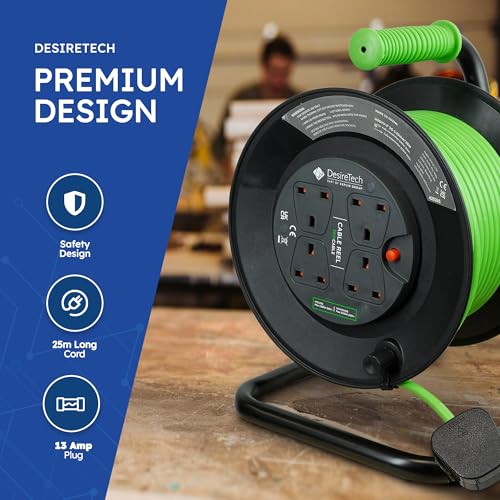 Alargador de cable resistente Desiretech con diseño robusto y mango ergonómico 4