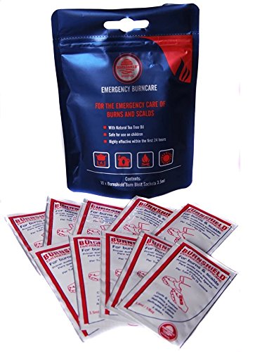 Burnshield Sachet Travel Pack, Blue, Medicinal Tea Tree Oil