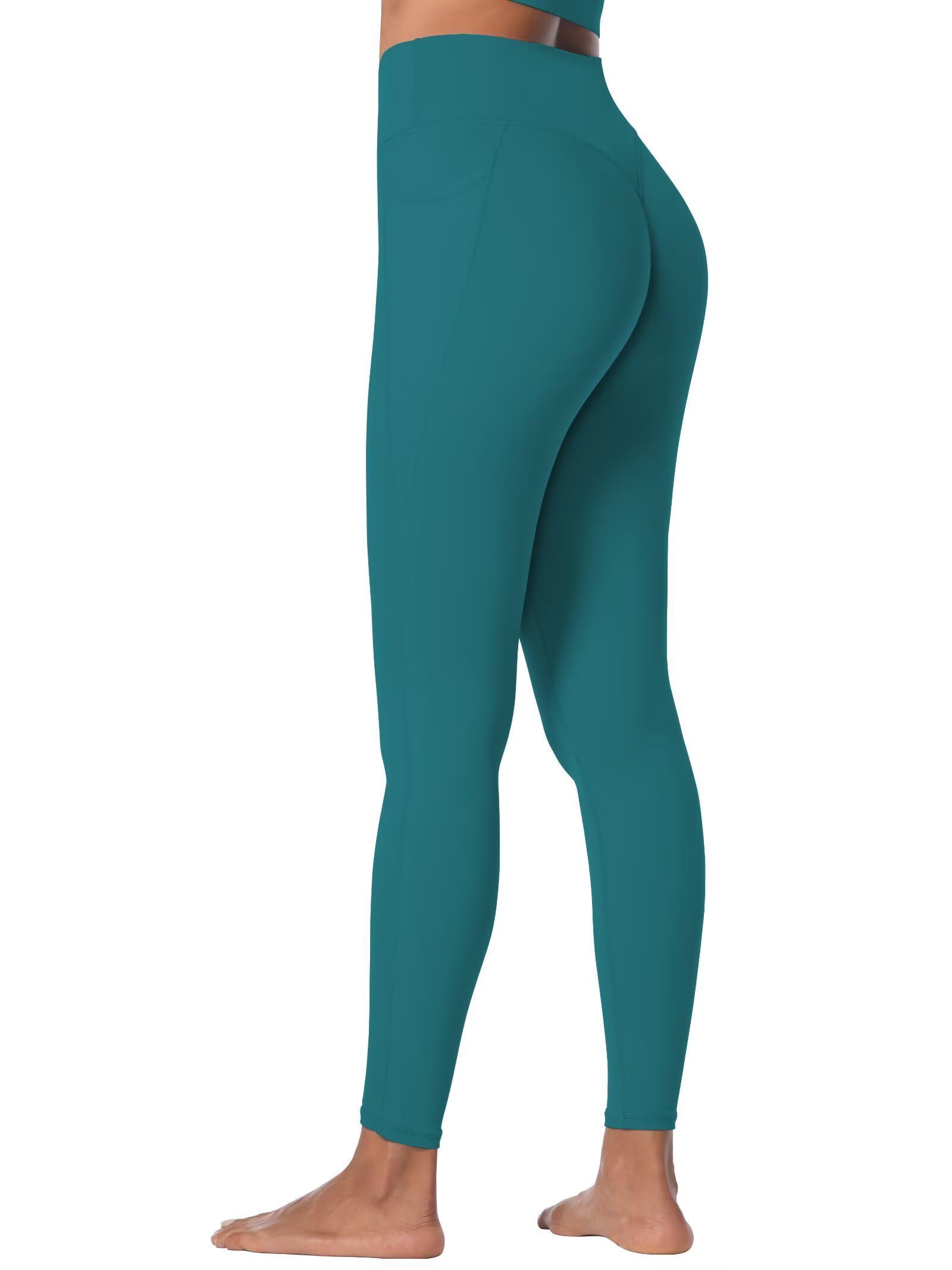 Sunzel Pantalon de Yoga pour Femme - Taille Haute - Legging 7/8 avec Poche - Collants d'entraînement pour la Course à Pied et Le Fitness