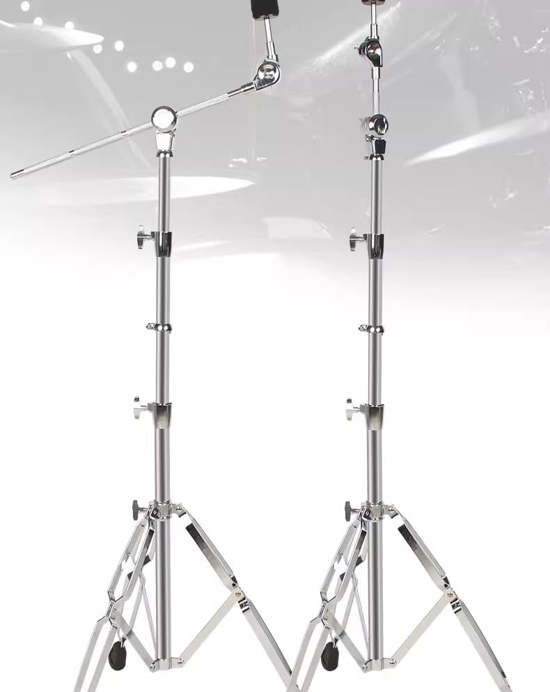 Boom Cymbal Stand,Adjustable Double Braced Boom Stand for Drum Hardware Arm Mount Holder Adapter Percussion,Ride Cymbal Stand