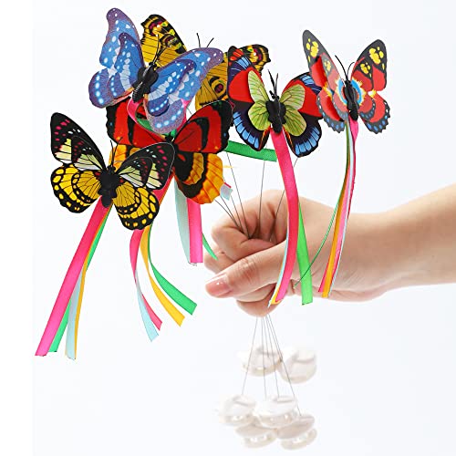 Vealind Cat Toys for Indoor Cats Interactive Play Teaser Cat Toy with 360° Electric Rotating Butterfly (Butterfly Replacements) - Image 2