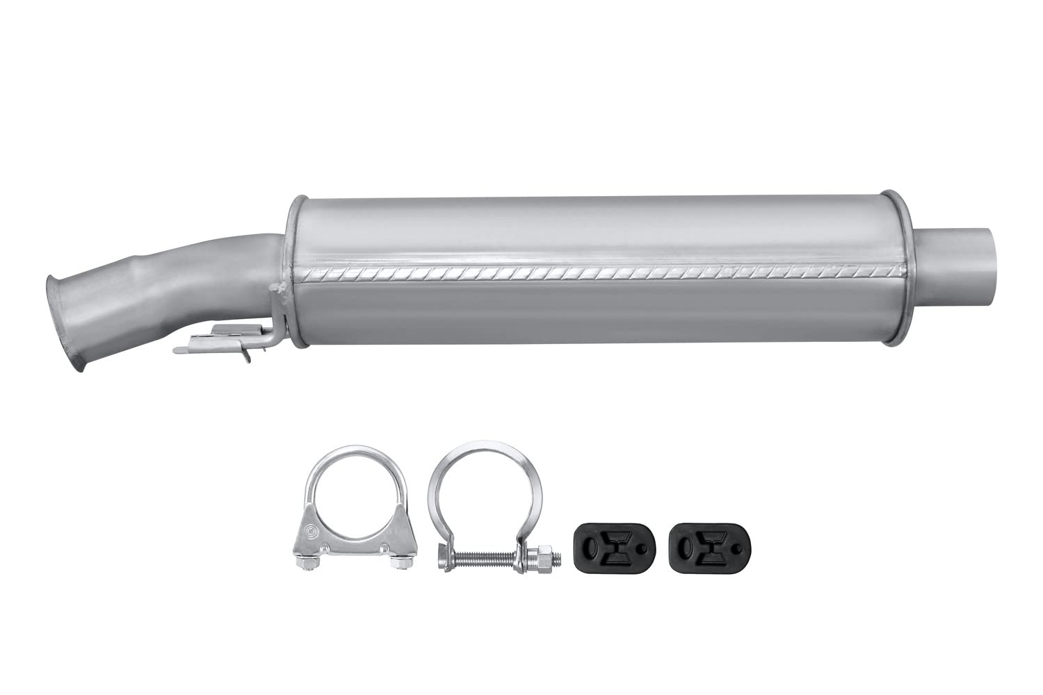 HELLA 8LC 366 025-151 Tłumik środkowy - Easy2Fit® Kit - w środku - jednoczęściowy - Komplet z elementami do montażu