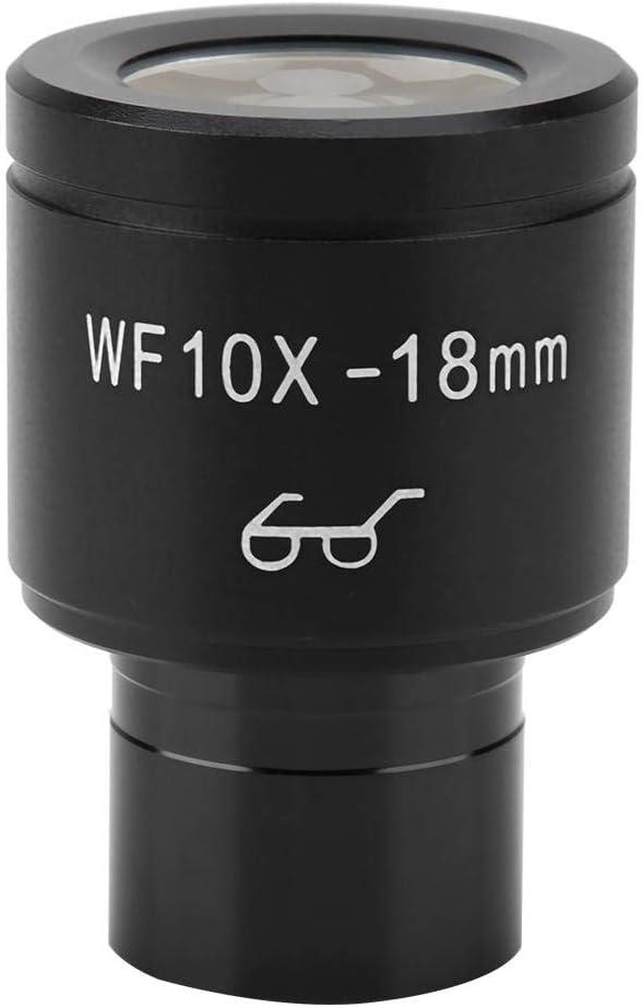 10X Microscope Eyepiece Accessory for Optical Microscope Eyepiece Biological Microscope Microscope Lens Adapter Field of View 18mm Diameter 23.2mm