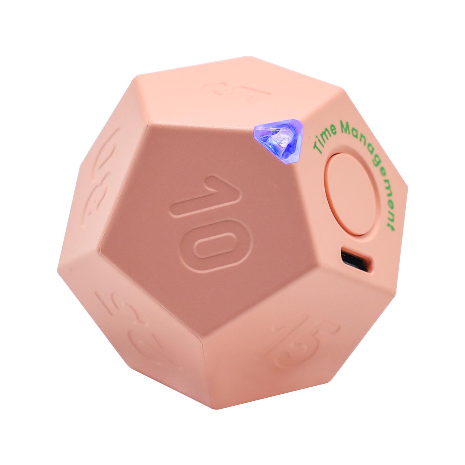 YZ 充電式 ミニキッチンタイマー 11種類プリセット ひっくり返すだけでスタート コンパクトで携帯便利 ポモドーロタイマー 勉強 料理 集中力アップ 3モード調節 音量設定 オフィス 家庭 学校 子供用 大人用 (ピンク)