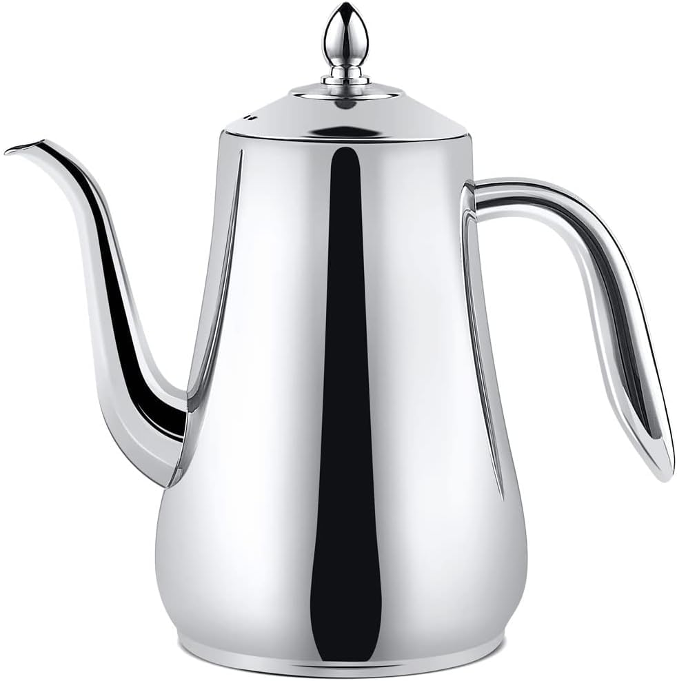 Théière en acier inoxydable 1750ml incassable pour remplacer le verre et infuser en grand volume