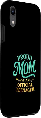 Vista 3 de Proud Mom - Teenager Birthday Humor Family Case for iPhone XR