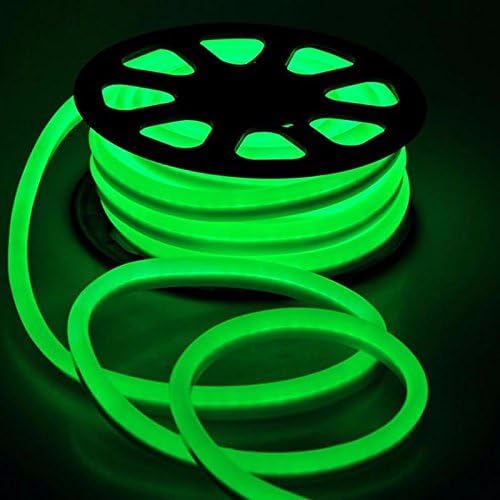 Miniatura 2 de Tira de luces LED flexibles de neón para decoración de bares o tiendas de uso comercial, 110 V (100 pies, verde)