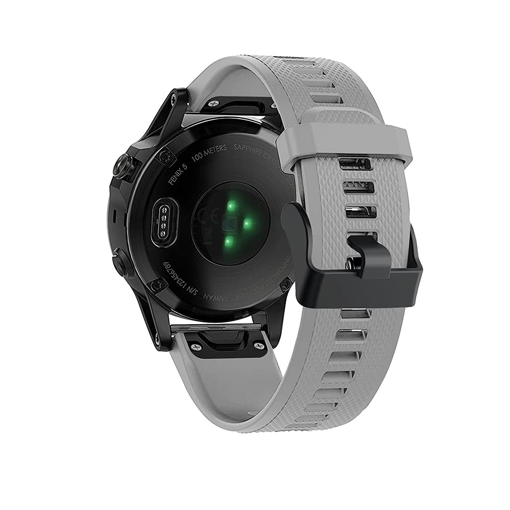 REYDA Silicone Strap Compatible for Garmin Quatix 8 47mm/7 Pro/7/6/5 - Image 3