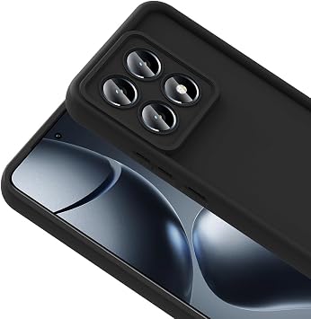 Coverzone Xiaomi 14T ile uyumlu Kılıf Parlak Tek Renkli Yüzey Dayanıklı Malzeme & Tam Koruma Redolent Kılıf Ergonomik Kavrama Kolay Erişim Kapak Pembe